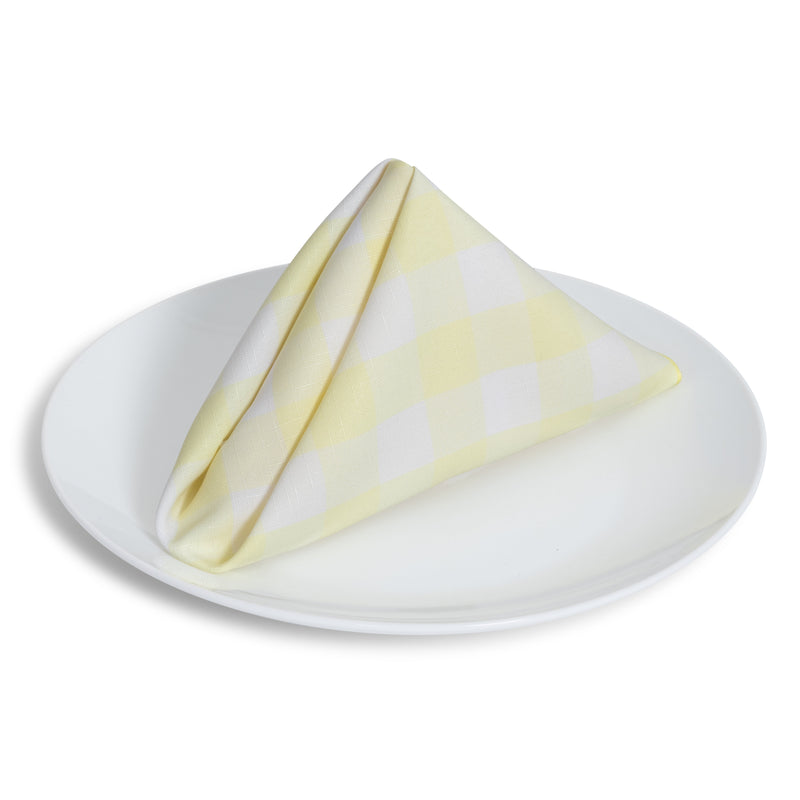 Yellow Check Napkin