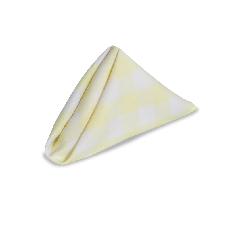 Yellow Check Napkin