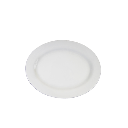 Oval White Rim 12 inch   - Platters