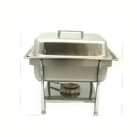Party Rental Products 4 qt Square Stainless Chafer Chafers
