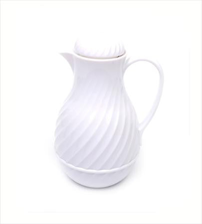 White Insulated Pitcher  Mutton Party and Tent Rental