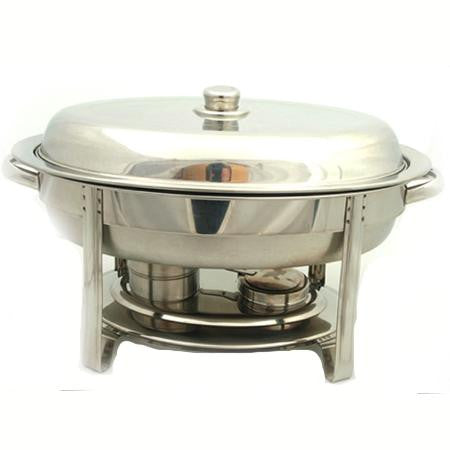 Oval SS Chafer 6 qt
