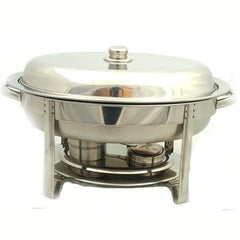 Party Rental Products 6 qt Oval Stainless Chafer Chafers