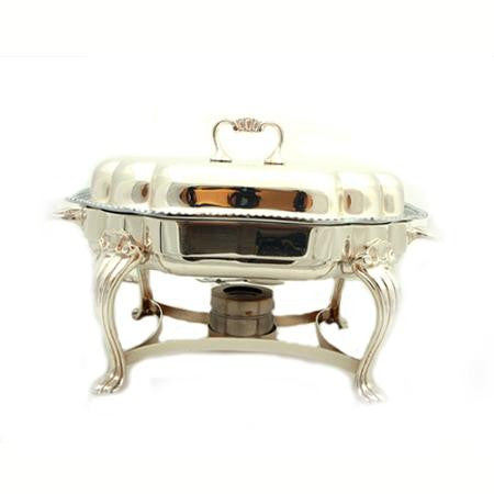 Silver Chafer Scalloped 6 QT