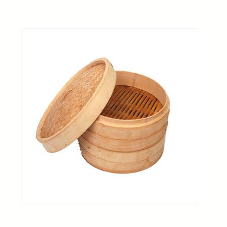 Party Rental Products Bamboo Steamer, 3 Section Cooking