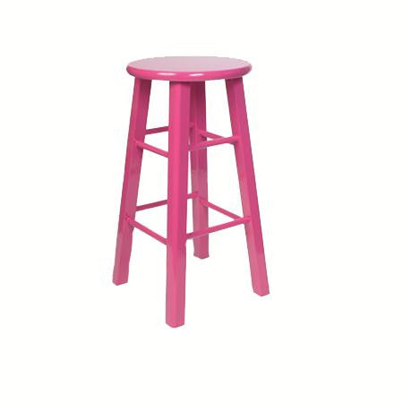 Bar stool - Hot Pink - Backless.