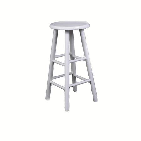 Bar stool - White - Backless