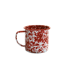 Red Speckled Tin Mug 12oz
