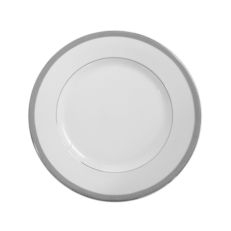 Platinum Silver 10"  Dinner Plate