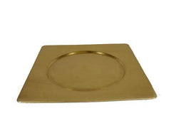 Party Rental Products Gold Acrylic 12 inch  Square Charger Chargers