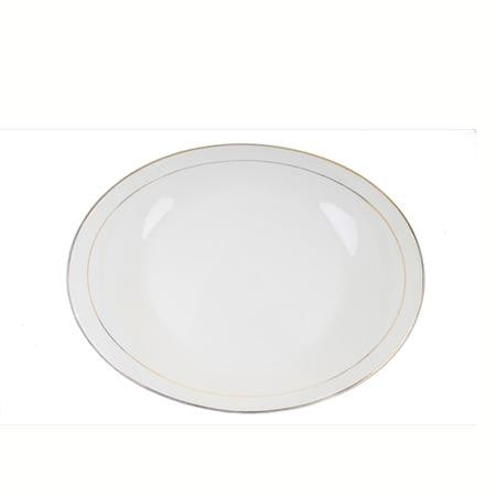 Party Rental Products Gold Rim 16 inch  Oval Platter Platters