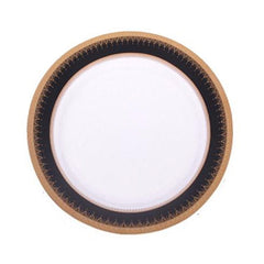 Black and Gold Edge 10" Dinner Plate