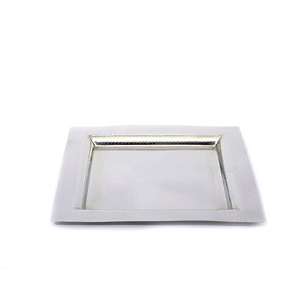 Square Hammered Edge 14 inch Tray