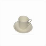 Party Rental Products Ivory Rim Cup and Saucer Coffee