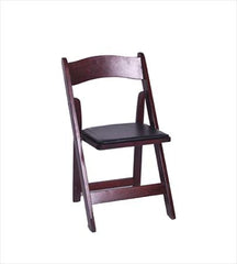 Party Rental Products Mahogany Folding Chair Chairs