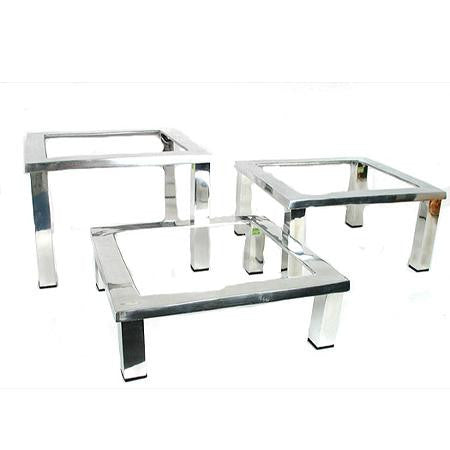 Mod Aluminum Square Trays and Stands