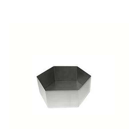 Mod Stainless Steel Riser 4 inch  Hexagon - Mod Trays, Bowls and Stands