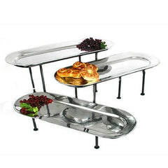 Party Rental Products Mod Tray Regal Oval 26x10 Mod Trays, Bowls and Stands
