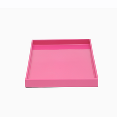 Mod Melamine Hot Pink Square 13" Tray