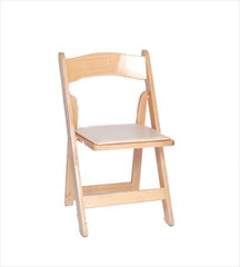 Party Rental Products Natural Wood Folding Chair Chairs