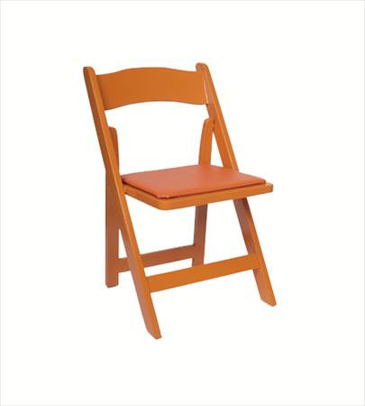 Party Rental Products Orange Folding Chair Chairs