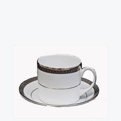 Party Rental Products Platinum Cup and Saucer China