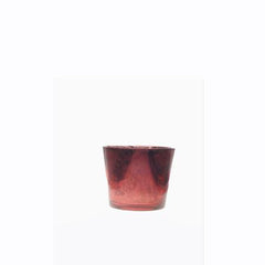 Party Rental Products Red Crackle Votive Candles and Votives