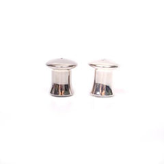 Party Rental Products Silver Mushroom Salt and Pepper Tabletop Items