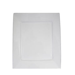 Party Rental Products Square White 16 inch   Platters