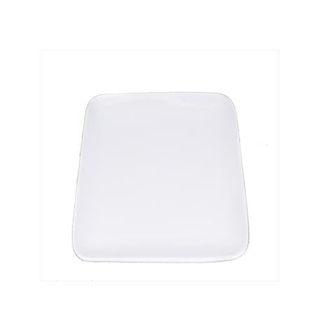 Party Rental Products Square White Coupe 12 inch   Platters