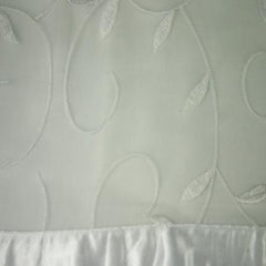 Party Linens White Vine Organdy (large) Sheer Toppers