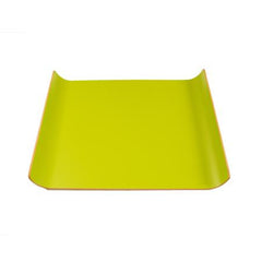 Party Rental Products Wood Curved Lime 12 inch  x 17 inch  tray Trays