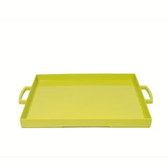 Party Rental Products Zak Lime Green Rectangular Tray Trays