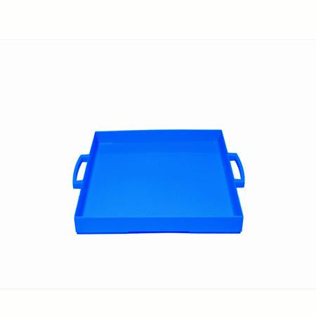 Party Rental Products Zak Navy Blue Square Tray Trays