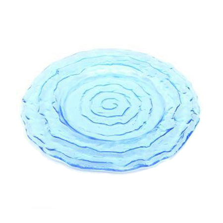 Azure Swirl Glass Charger 13" - Chargers