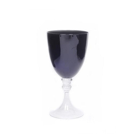 Black Tinted Water Goblet 17 oz