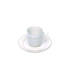 Gold Rim Demi Cup and Saucer