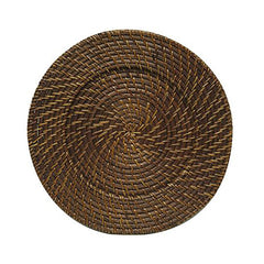 Brown Rattan Charger 13"