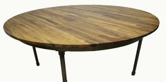 Tribeca Table 66" Round with Multi Tone Top - Metal Frame