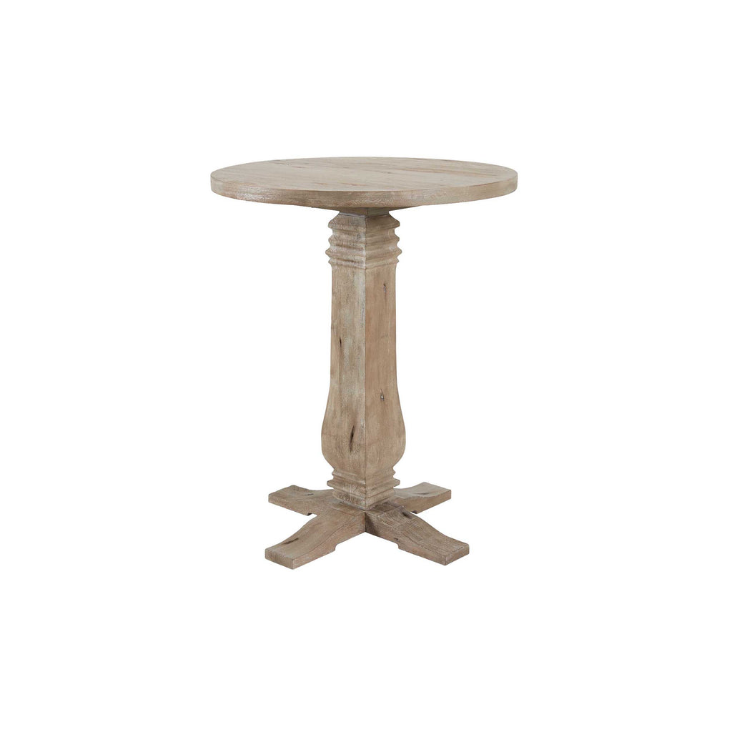 Rustico 33" Round Hi-Top Table Distressed Grey (42" Tall)