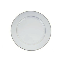 Silver Rim 10"  Dinner Plate
