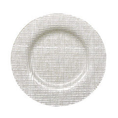 Fabric Charger, White 13"